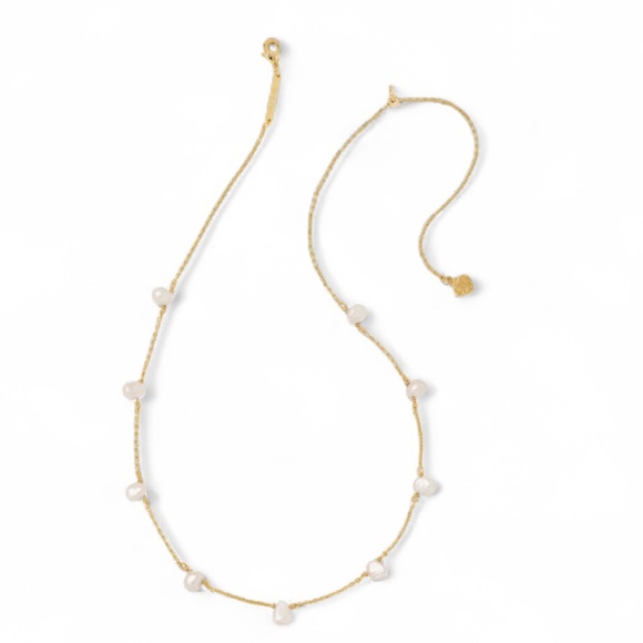 Kendra Scott Jewelry - KENDRA SCOTT Leighton Gold Pearl Strand Necklace in Freshwater